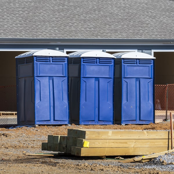 is there a specific order in which to place multiple porta potties in Isom Kentucky